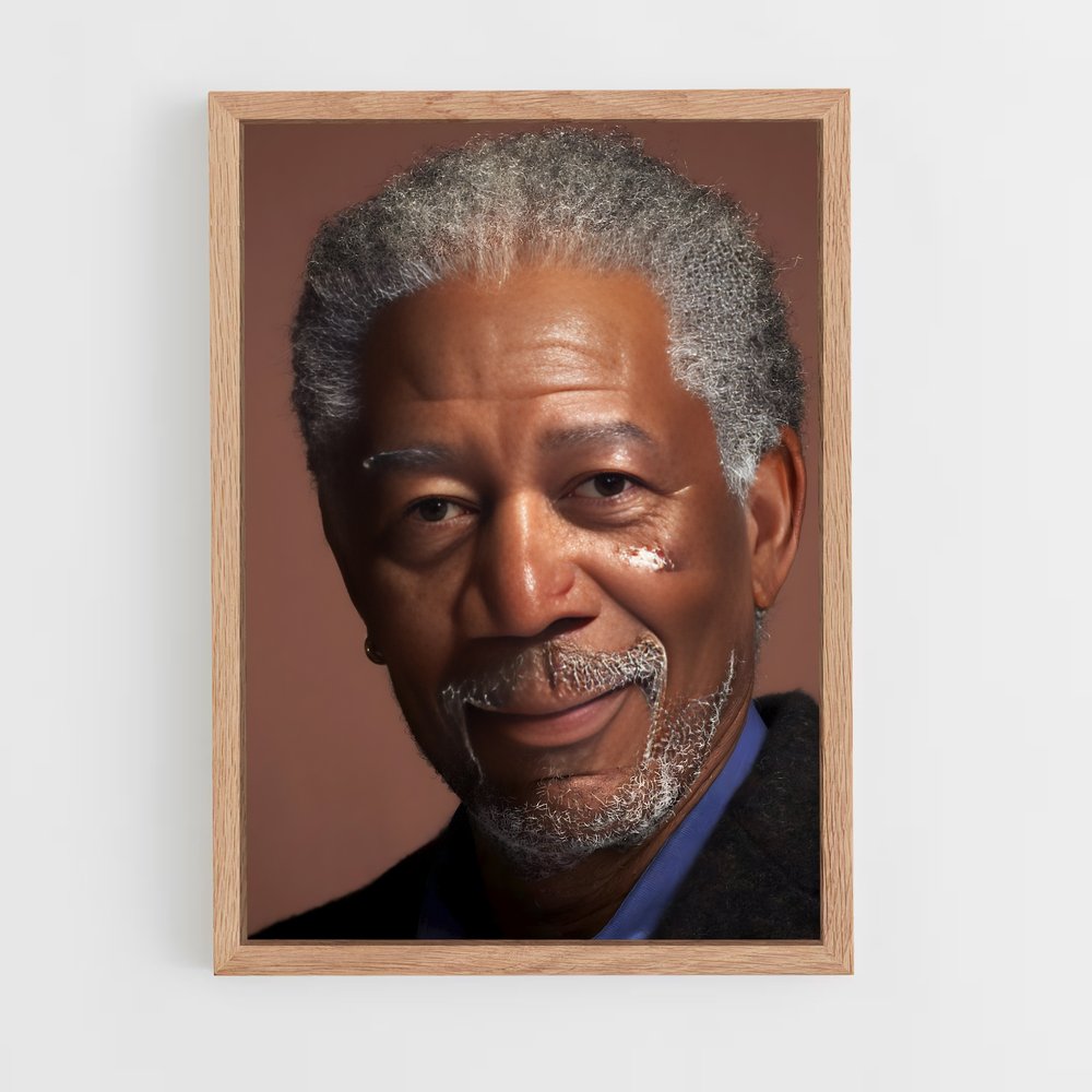 ap-morgan freeman-9 cadre Bois clair