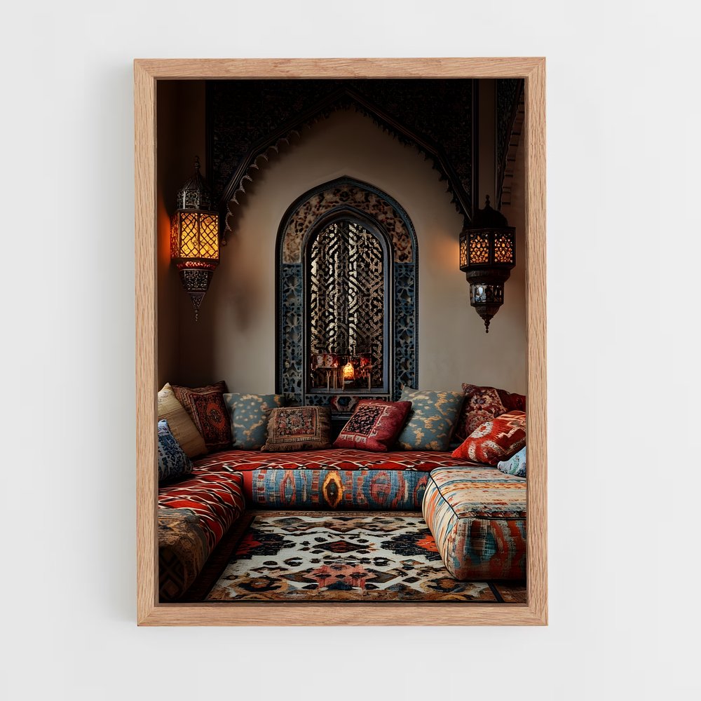 ap-moroccan-15 cadre Bois clair