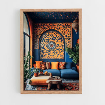 ap-moroccan patterns-4 cadre Bois clair