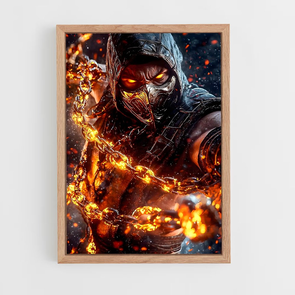 ap-mortal kombat-1 cadre Bois clair