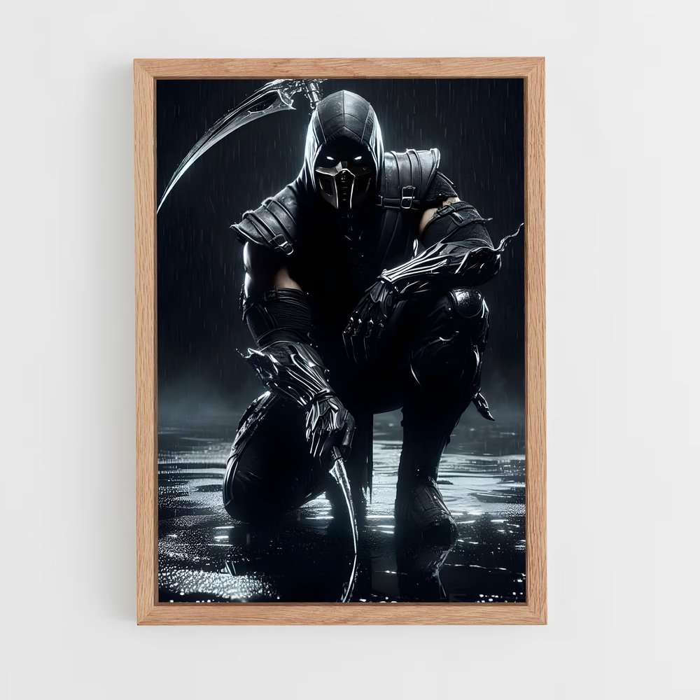 ap-mortal kombat-10 cadre Bois clair