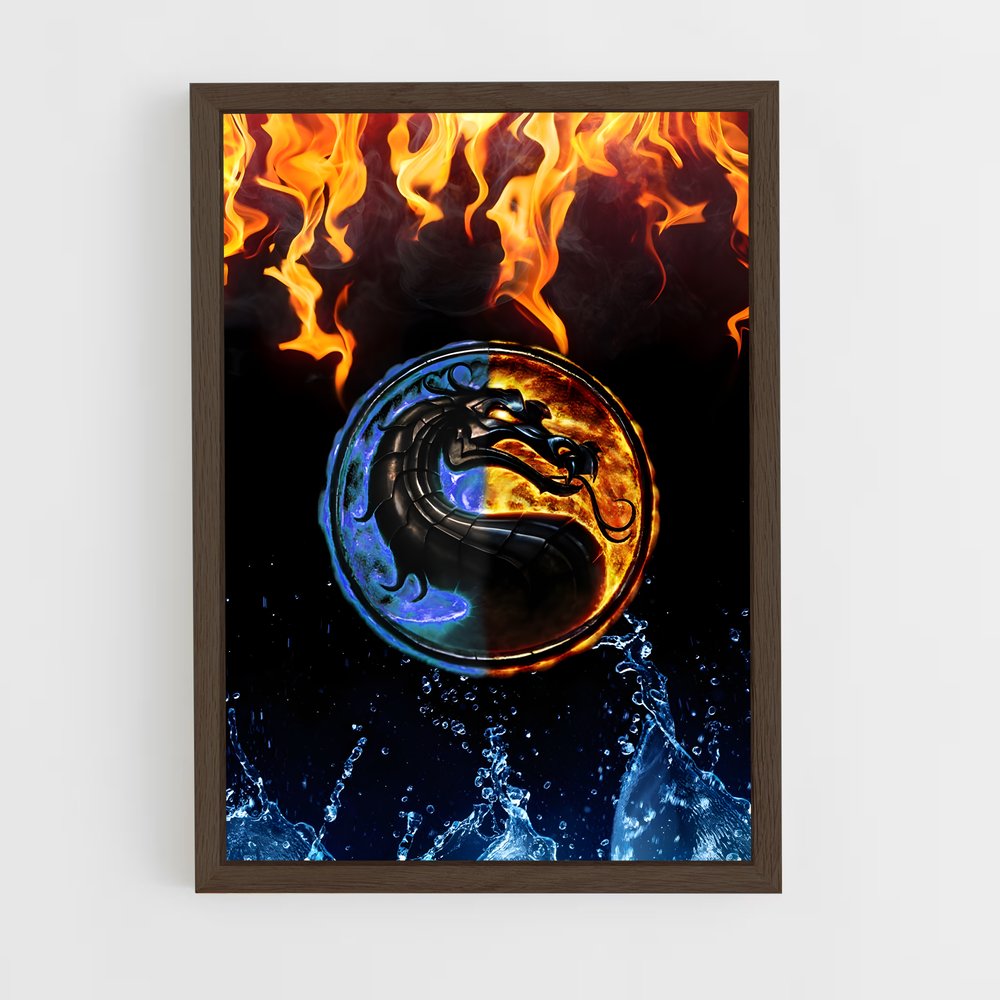 ap-mortal kombat-11 cadre Bois foncé