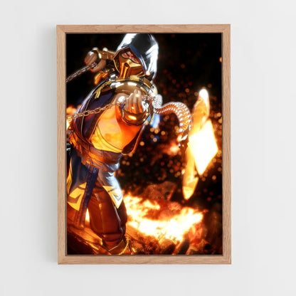 ap-mortal kombat-13 cadre Bois clair