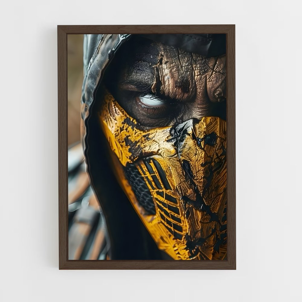 ap-mortal kombat-14 cadre Bois foncé