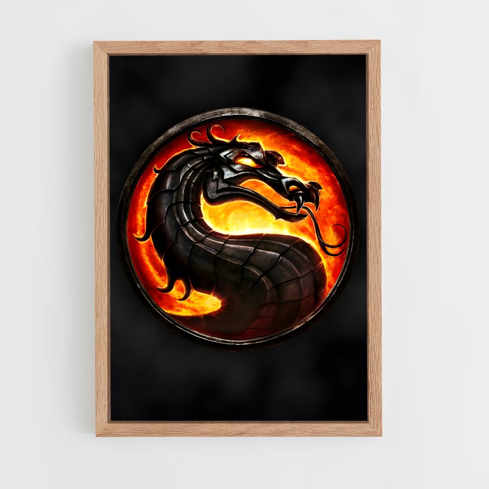 ap-mortal kombat-2 cadre Bois clair