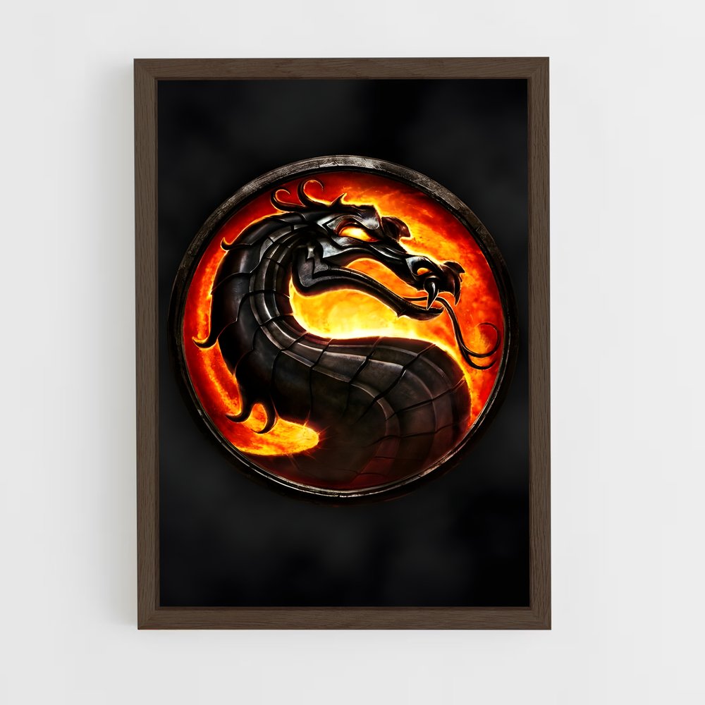 ap-mortal kombat-2 cadre Bois foncé