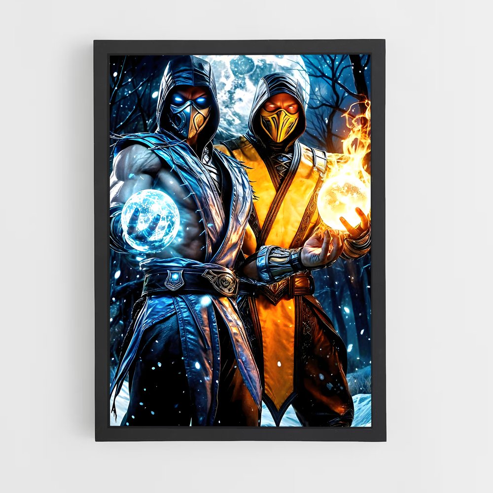 ap-mortal kombat-3 cadre Noir