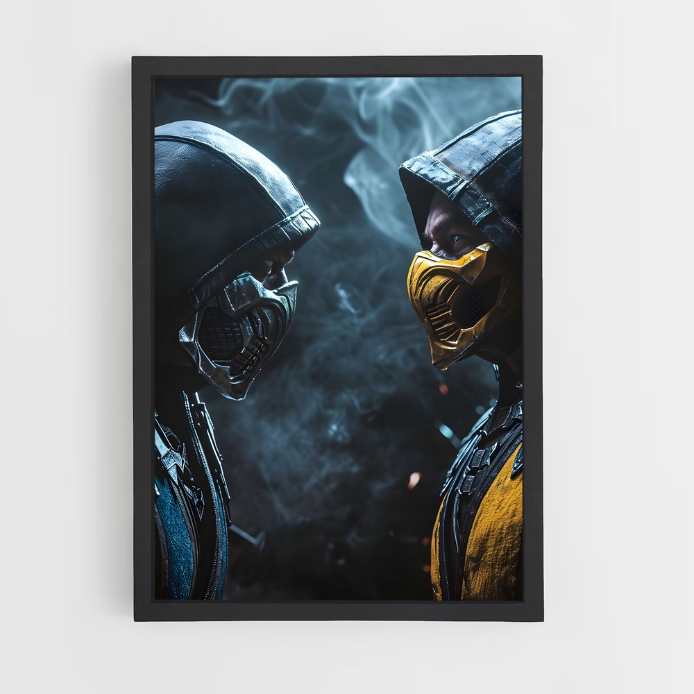 ap-mortal kombat-4 cadre Noir
