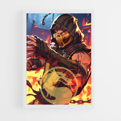 ap-mortal kombat-6 cadre Blanc