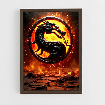 ap-mortal kombat-9 cadre Bois foncé