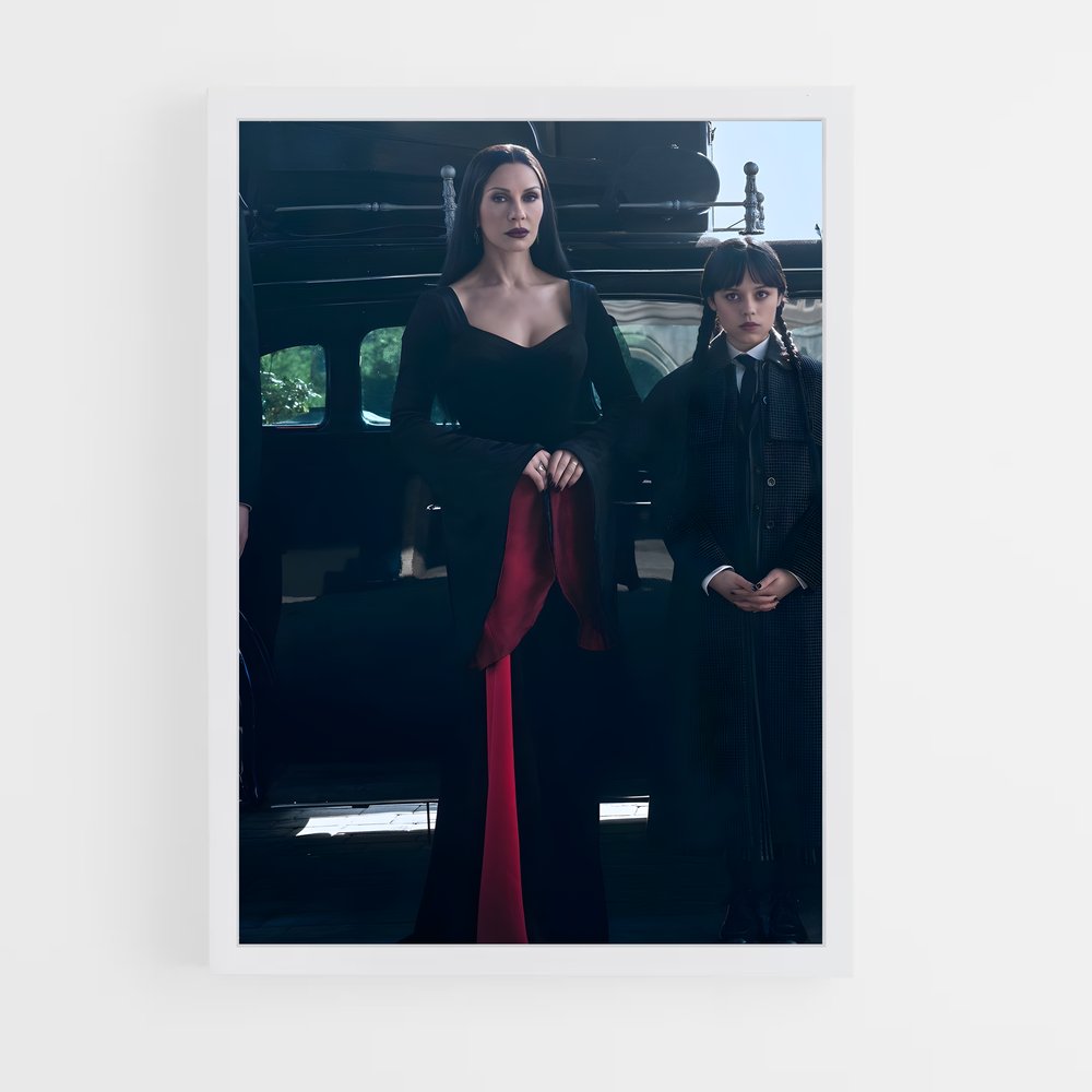 ap-morticia addams-1 cadre Blanc