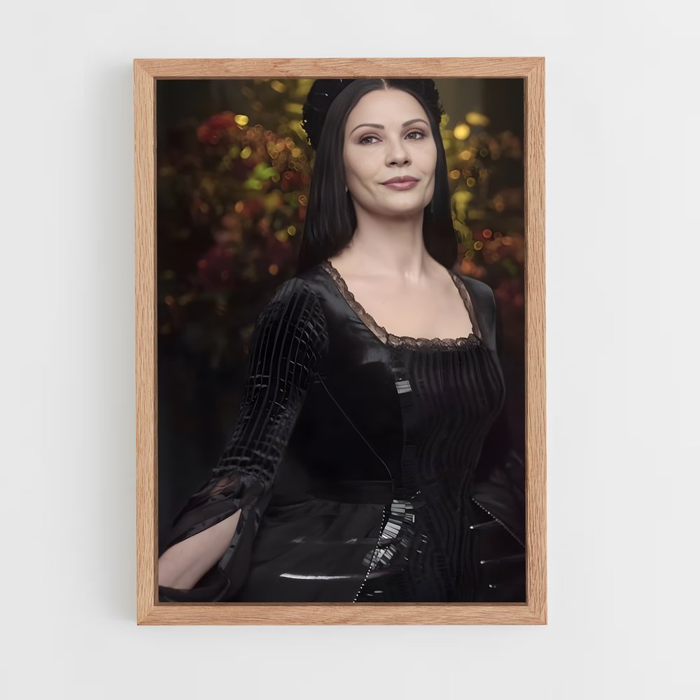 ap-morticia addams-3 cadre Bois clair