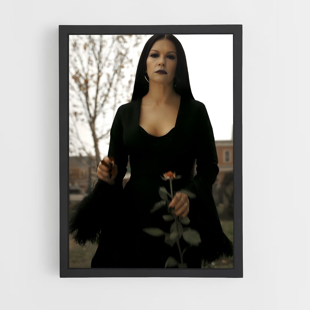 ap-morticia addams-4 cadre Noir