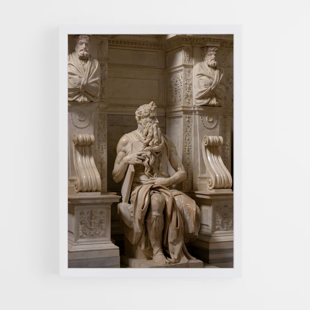 ap-moses michelangelo-1 cadre Blanc