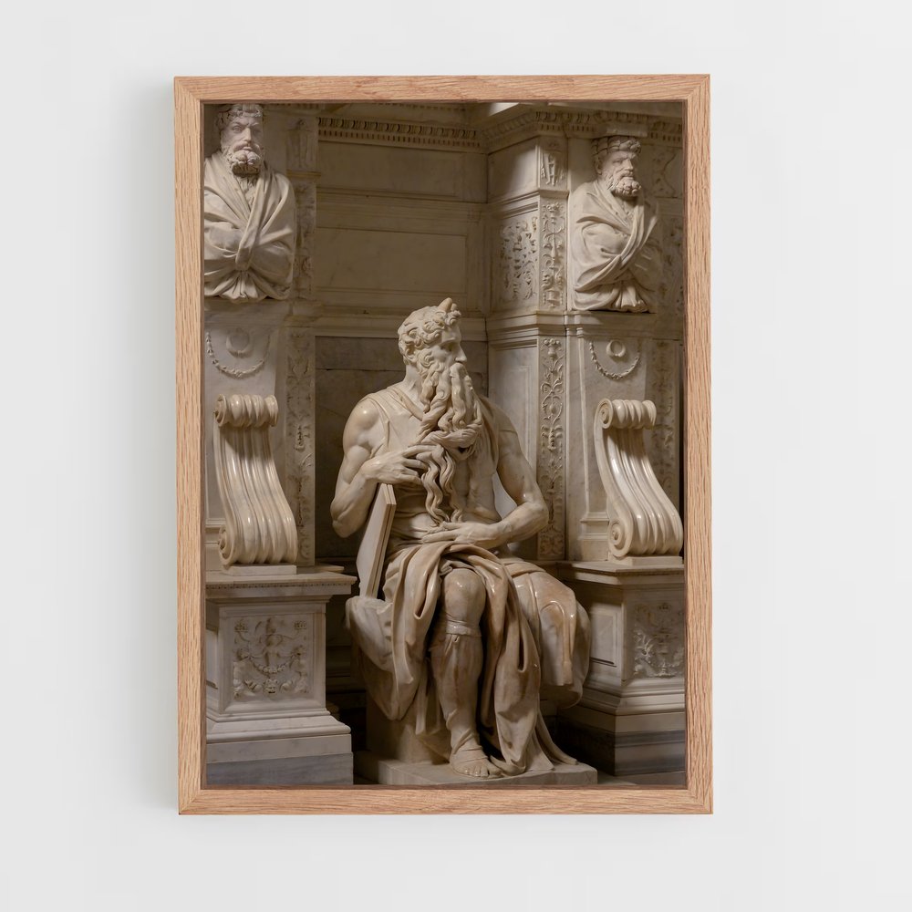 ap-moses michelangelo-1 cadre Bois clair