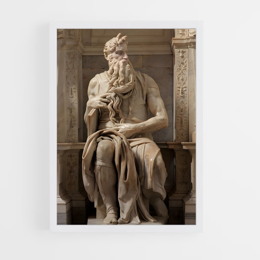 ap-moses michelangelo-10 cadre Blanc