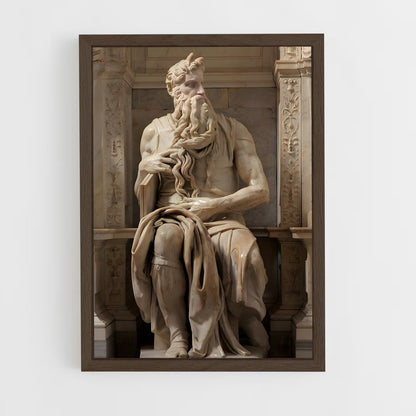 ap-moses michelangelo-10 cadre Bois foncé