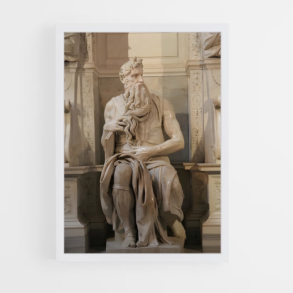ap-moses michelangelo-4 cadre Blanc
