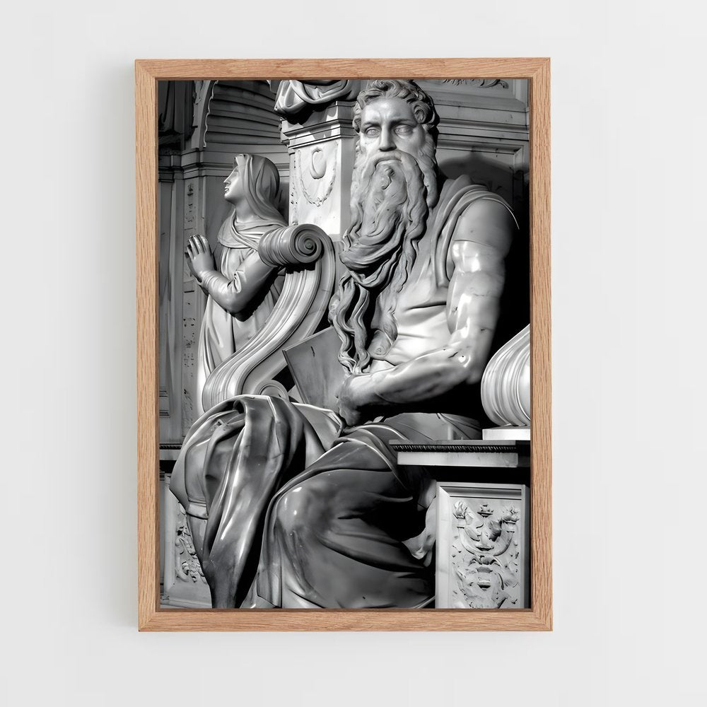 ap-moses michelangelo-6 cadre Bois clair