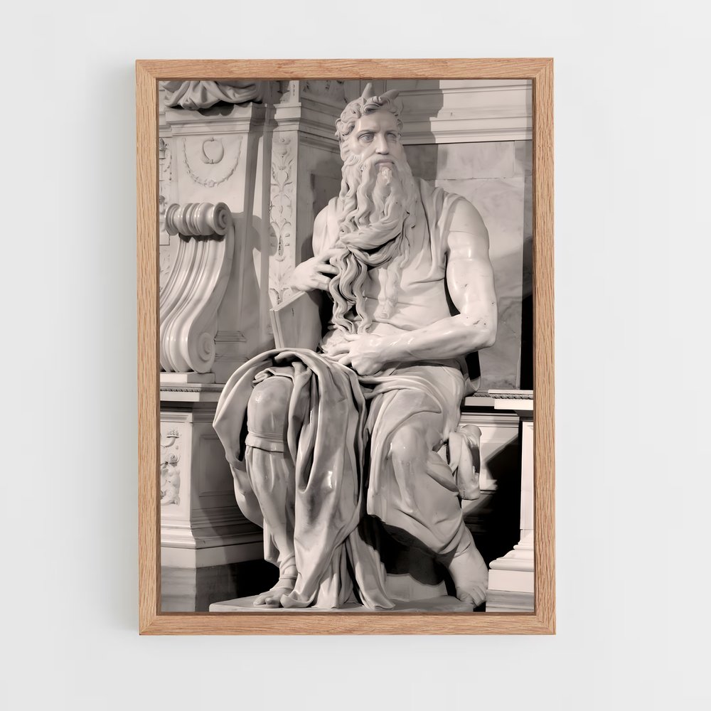 ap-moses michelangelo-7 cadre Bois clair
