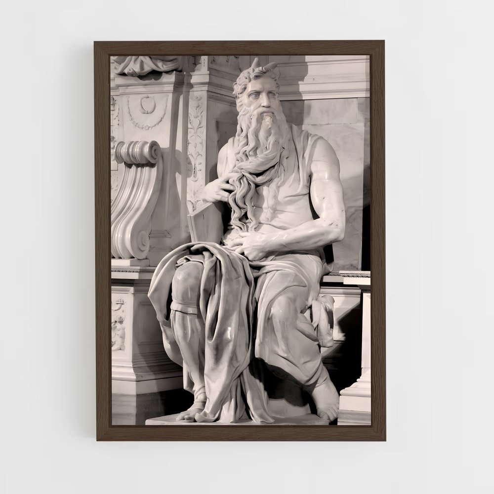 ap-moses michelangelo-7 cadre Bois foncé