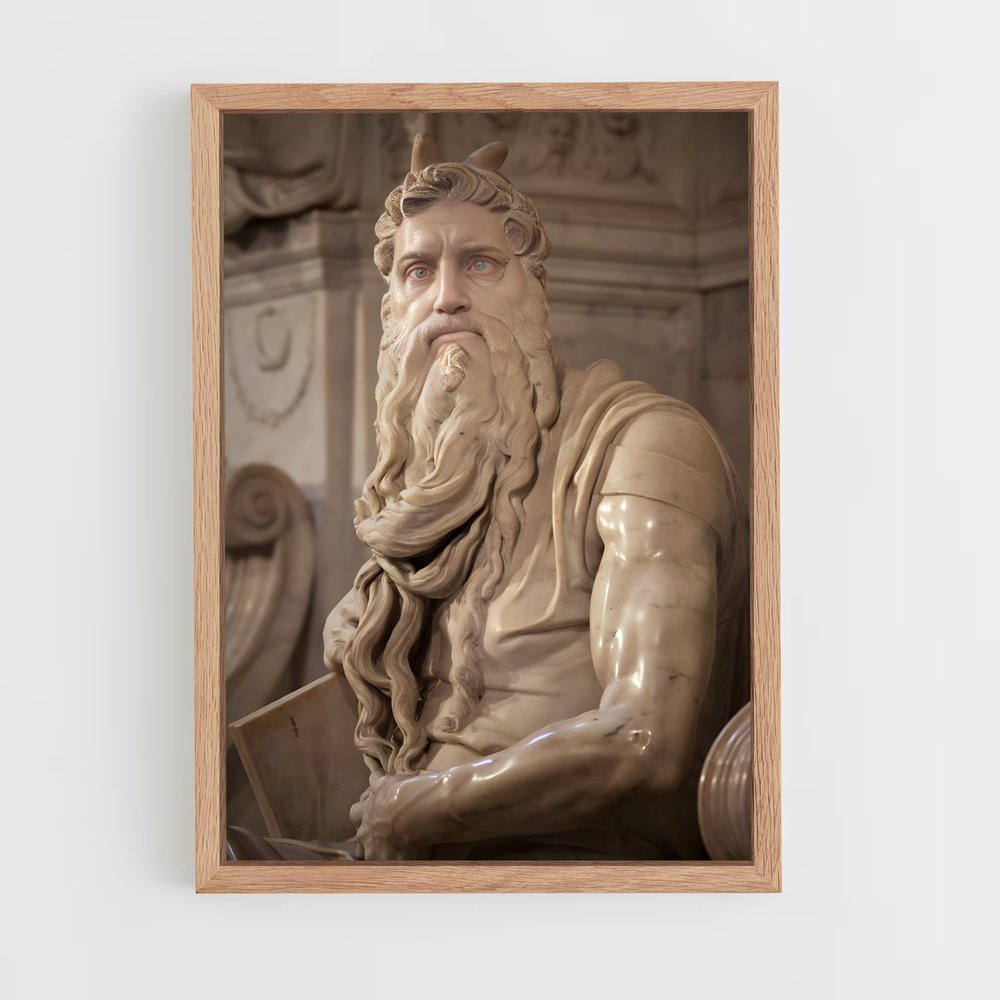 ap-moses michelangelo-8 cadre Bois clair