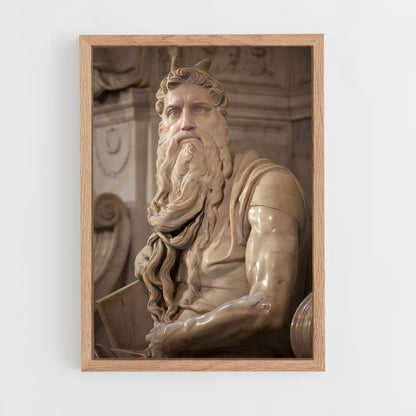 ap-moses michelangelo-8 cadre Bois clair