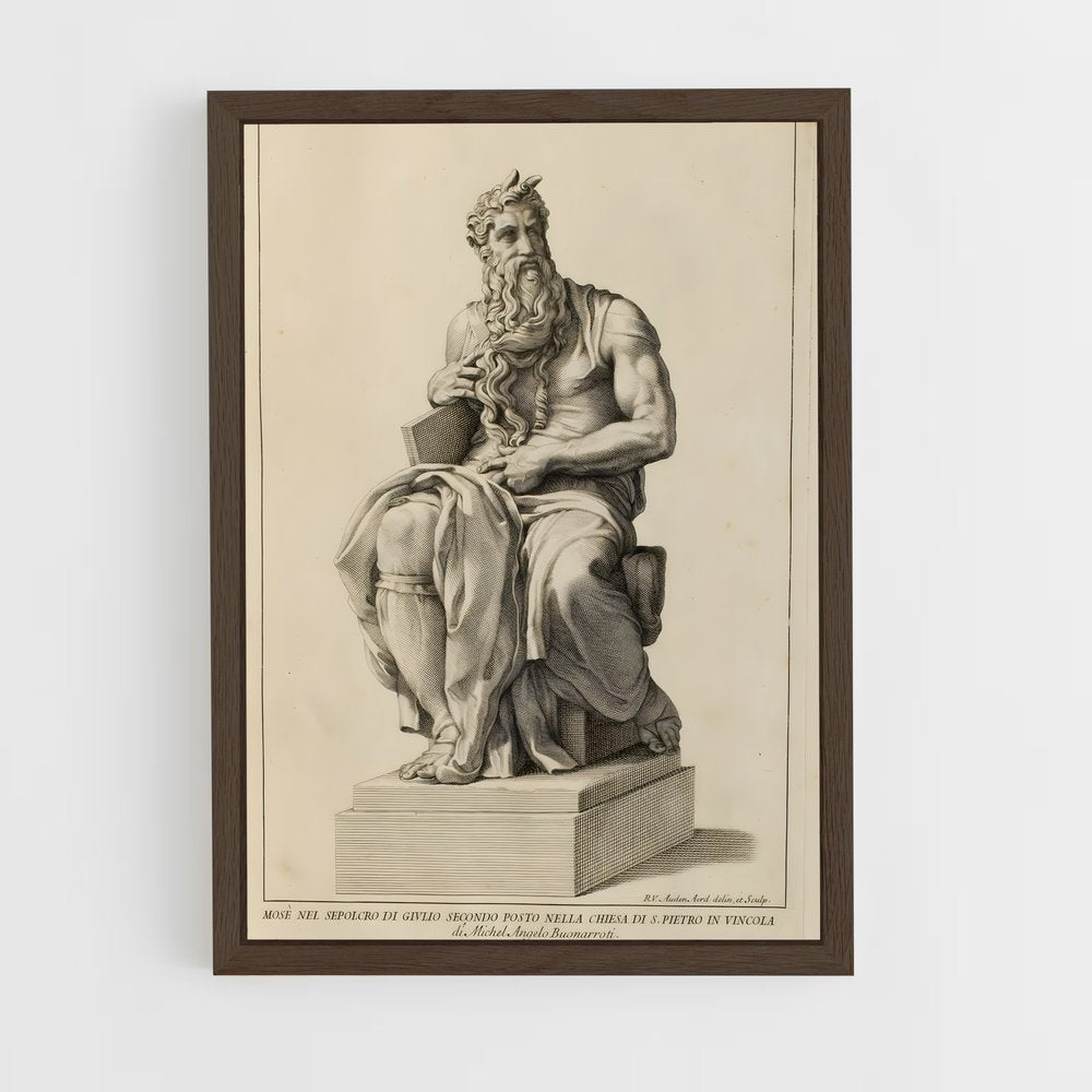 ap-moses michelangelo-9 cadre Bois foncé