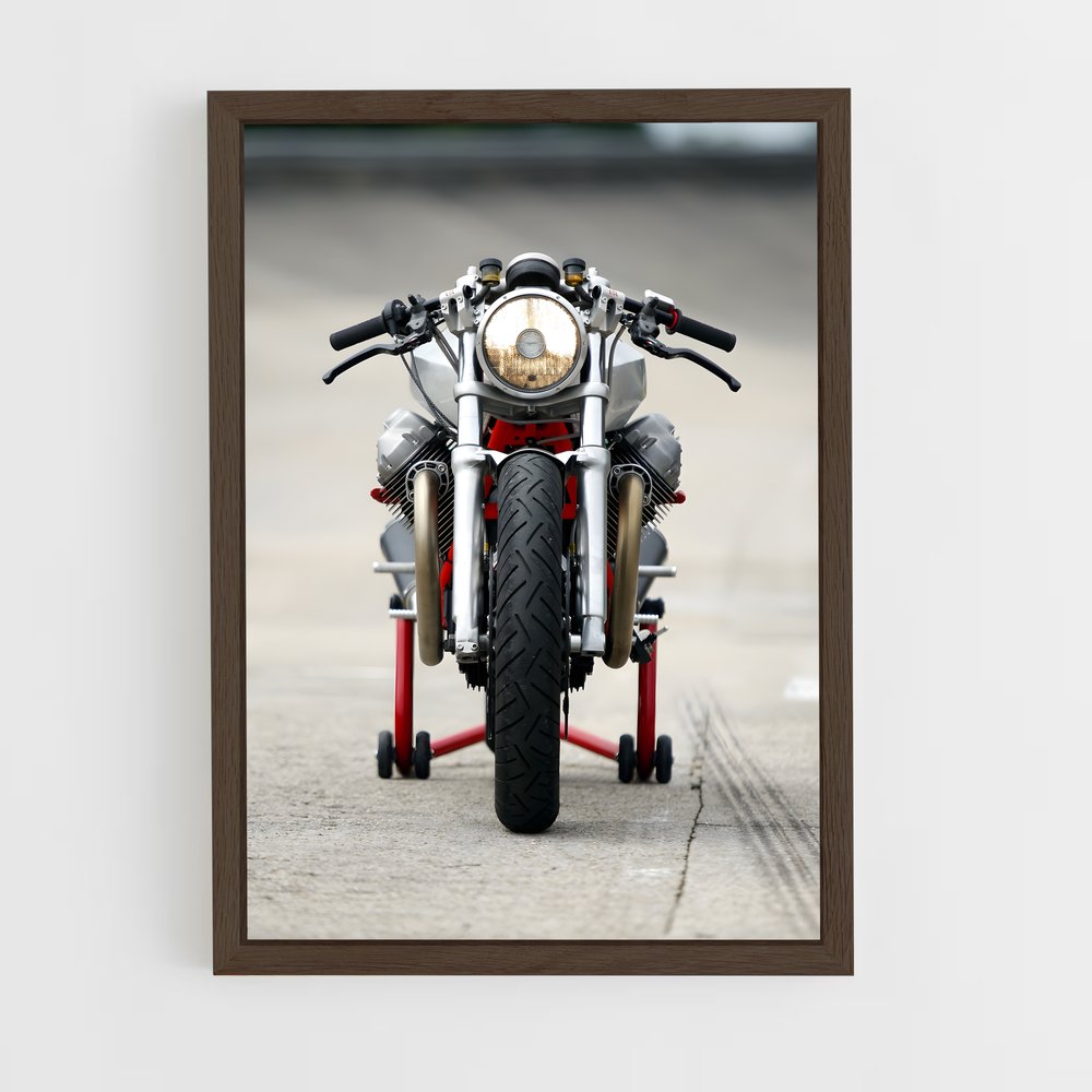 ap-moto guzzi-10 cadre Bois foncé