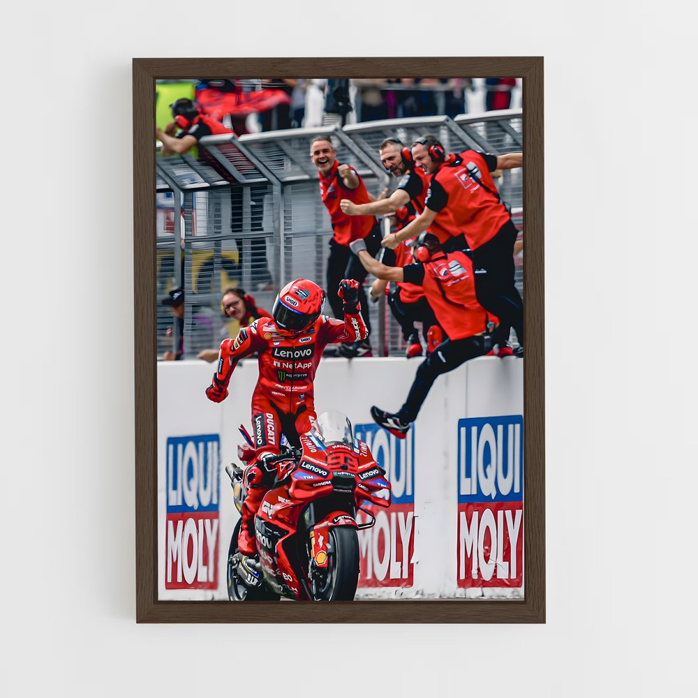ap-motogp-10 cadre Bois foncé