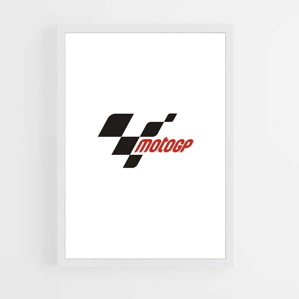 ap-motogp flag-1 cadre Blanc