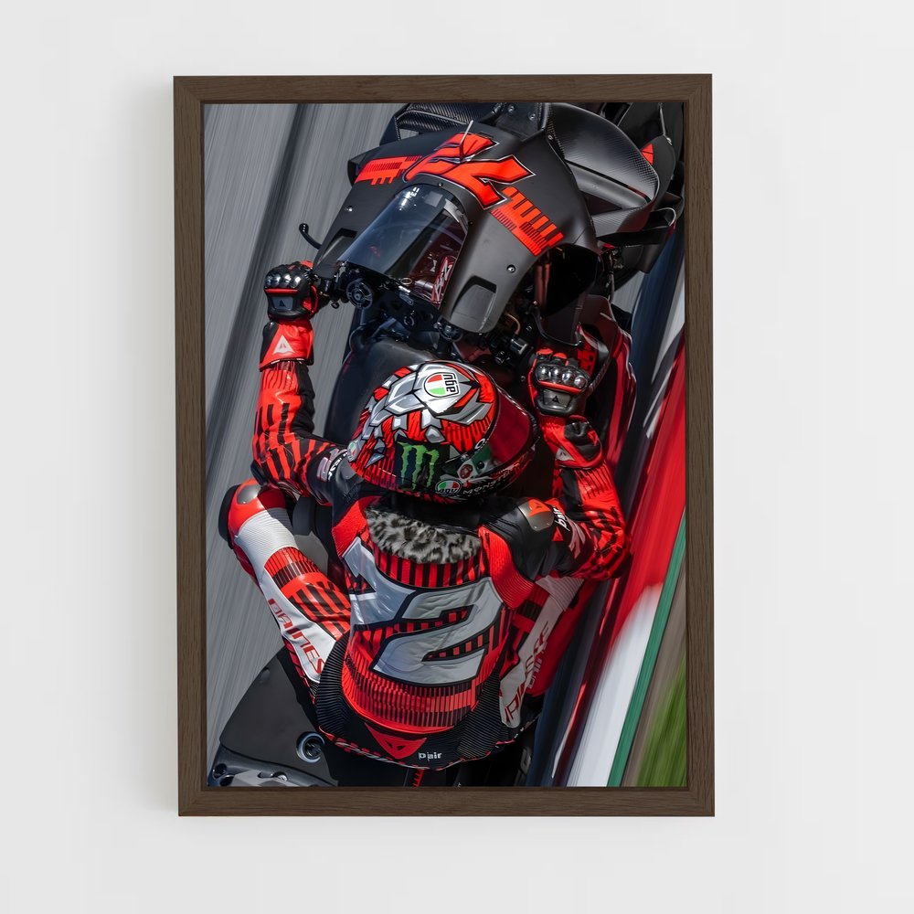 ap-motogp world championship-3 cadre Bois foncé