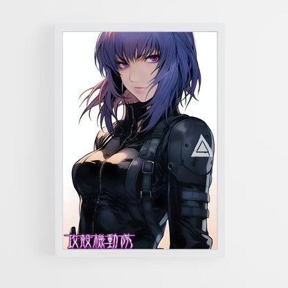ap-motoko kusanagi-13 cadre Blanc
