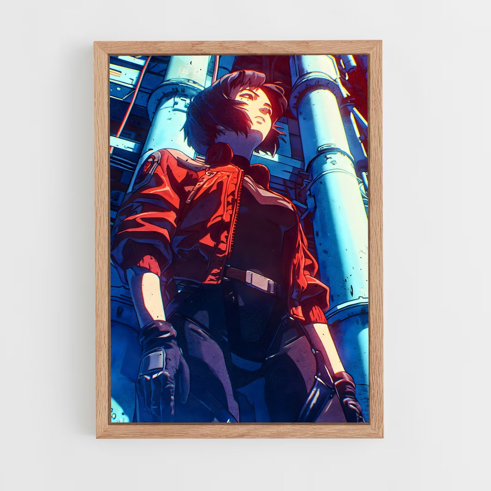 ap-motoko kusanagi-2 cadre Bois clair