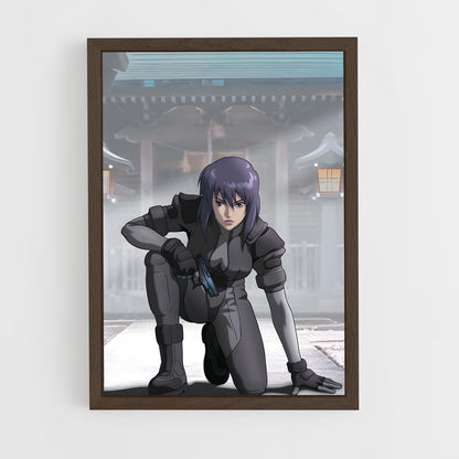 ap-motoko kusanagi-6 cadre Bois foncé