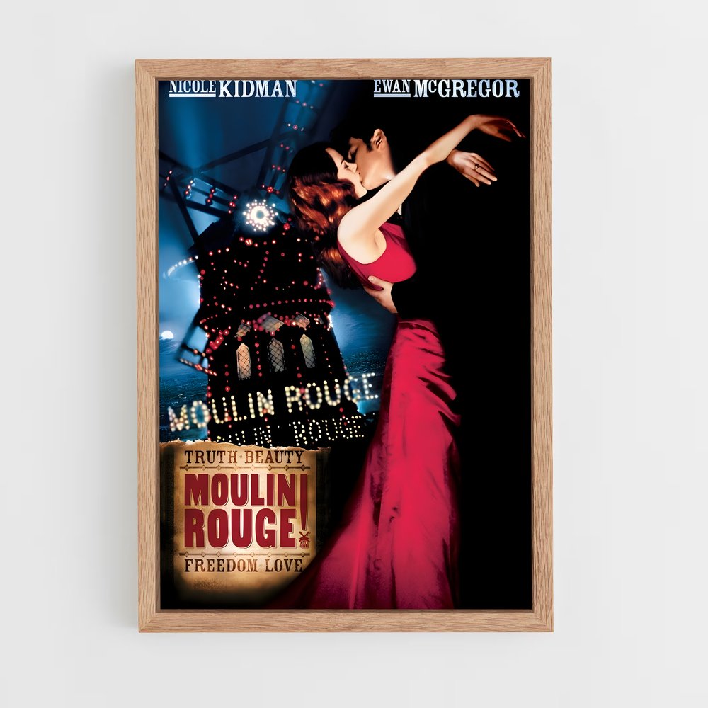 ap-moulin rouge-4 cadre Bois clair