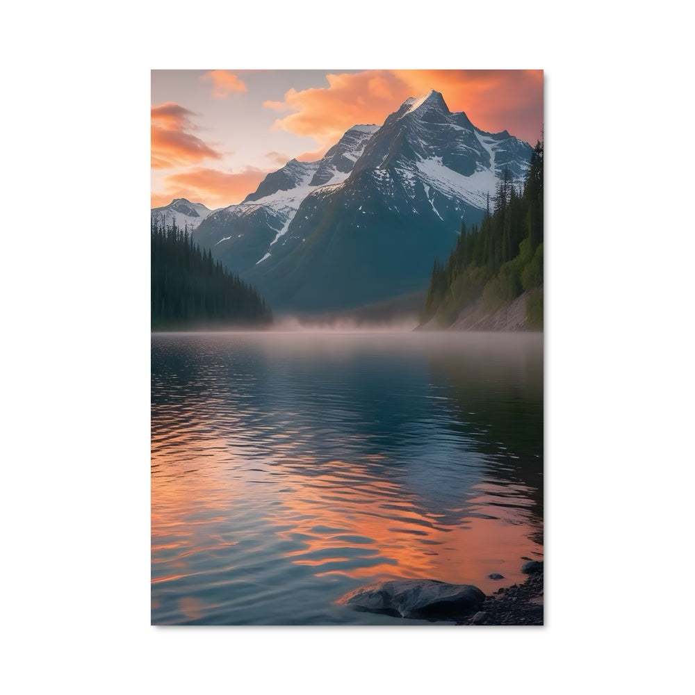 Poster Mountain lake 97040