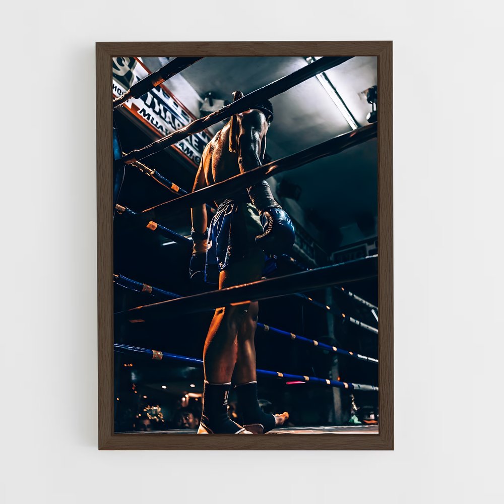 ap-muay thai-1 cadre Bois foncé
