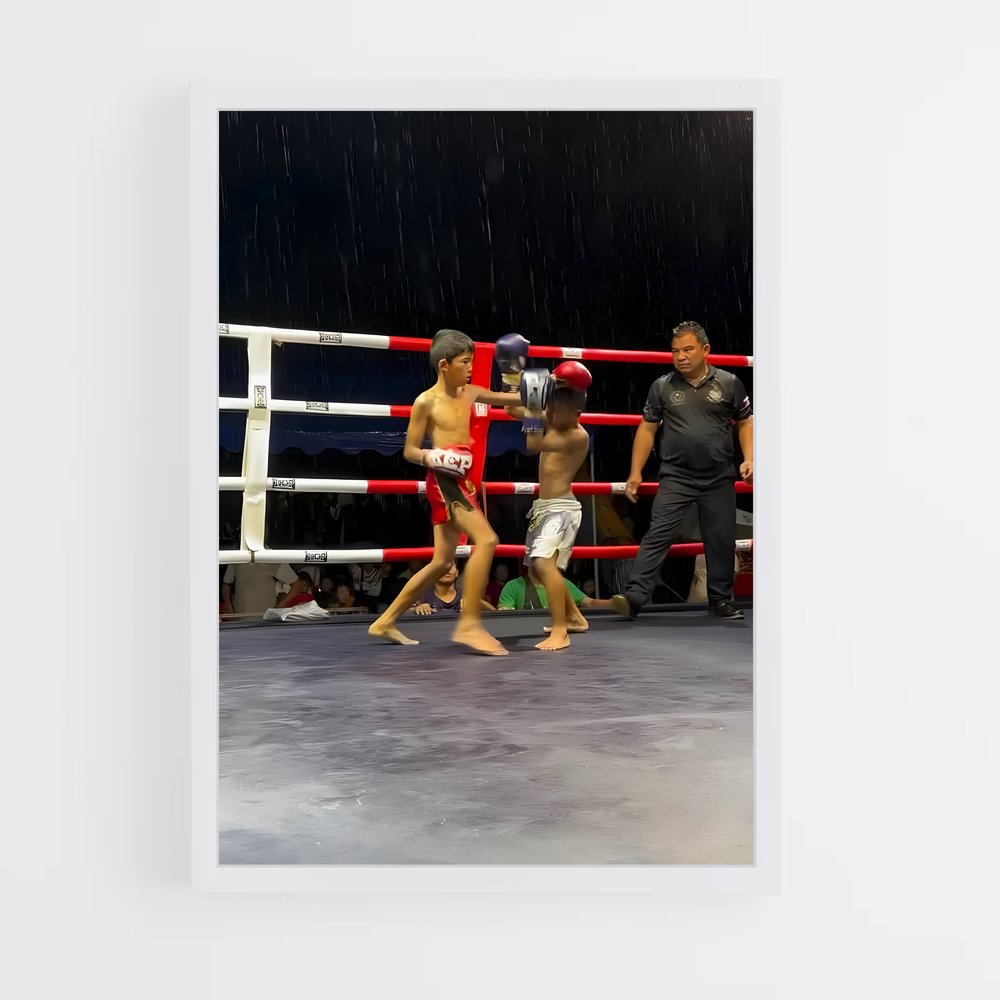 ap-muay thai-3 cadre Blanc