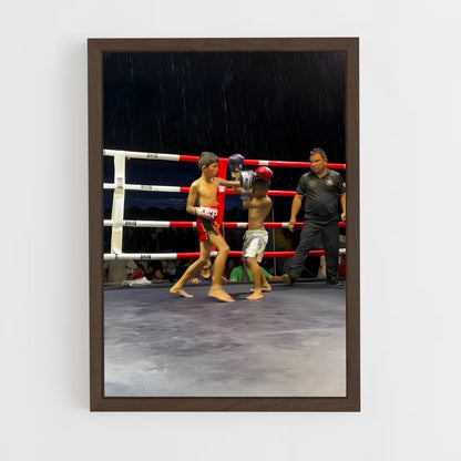 ap-muay thai-3 cadre Bois foncé