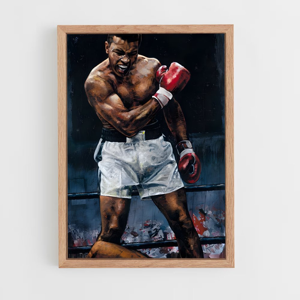 ap-muhammad ali-8 cadre Bois clair