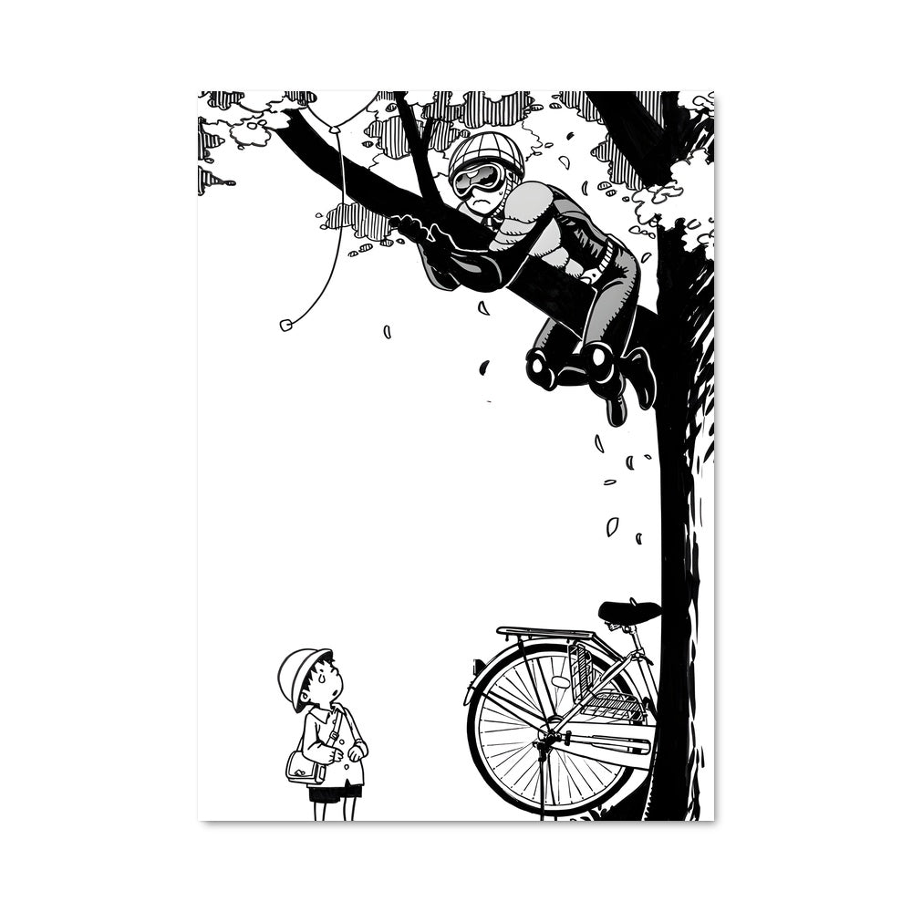 Poster Cycliste Énergique