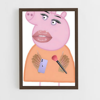 ap-mummy pig-1 cadre Bois foncé
