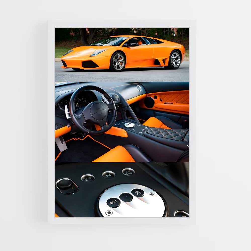 ap-murcielago lp640-5 cadre Blanc