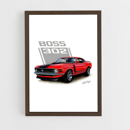 ap-mustang boss 302-2 cadre Bois foncé