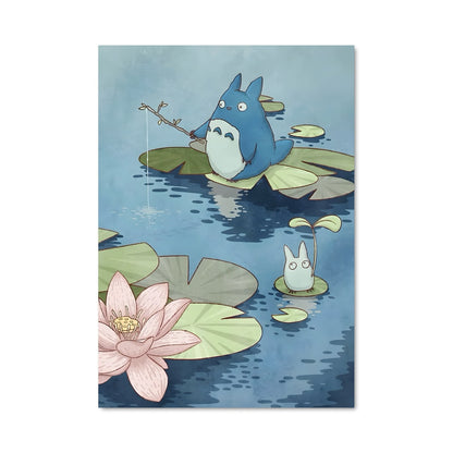 Poster Totoro Flottant
