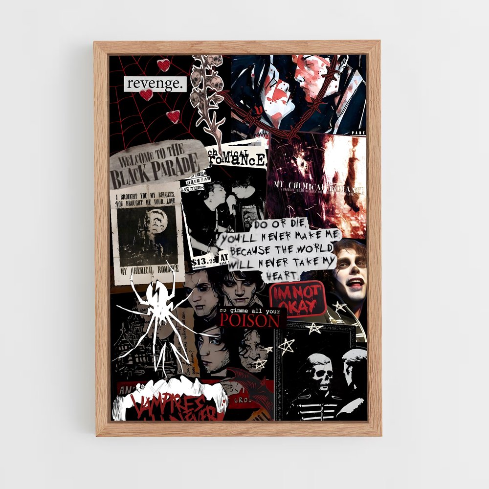 ap-my chemical romance-1 cadre Bois clair