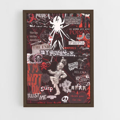 ap-my chemical romance-2 cadre Bois foncé