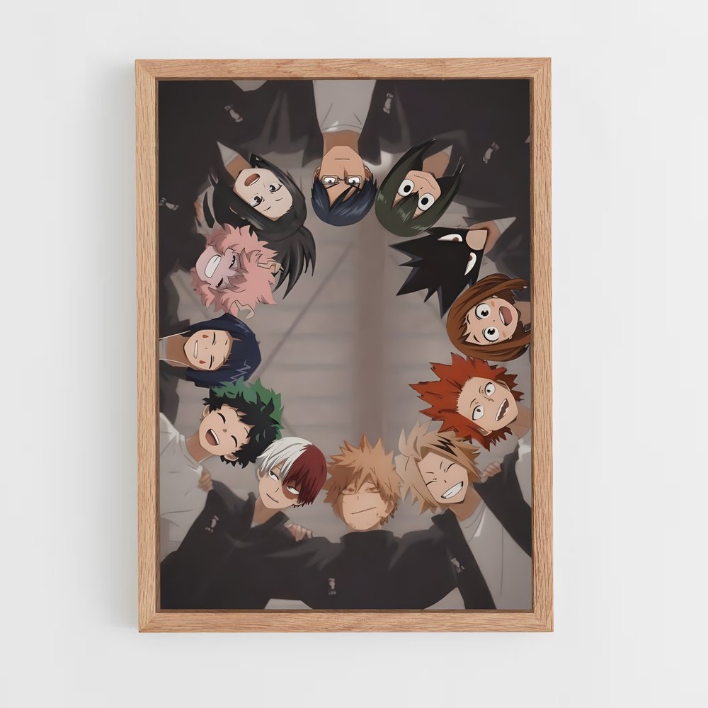 ap-my hero academia-10 cadre Bois clair
