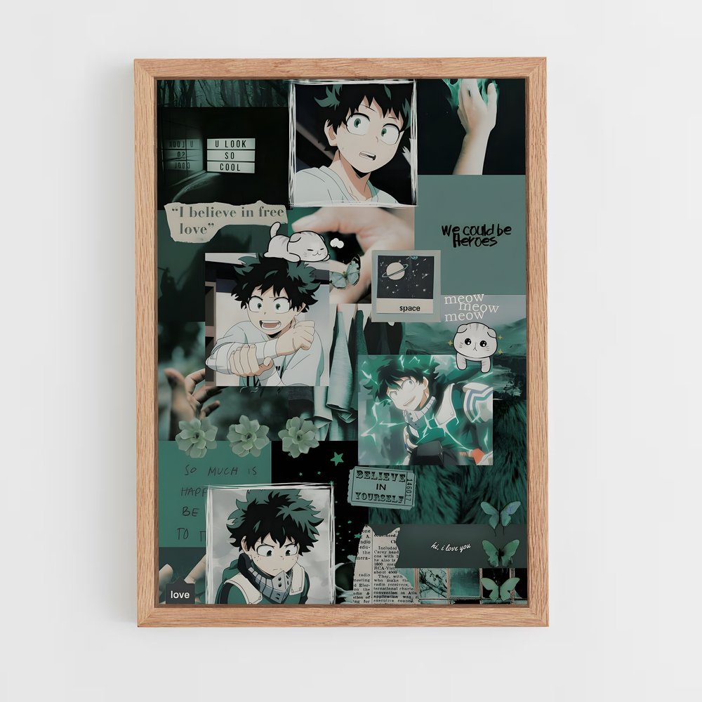 ap-my hero academia-5 cadre Bois clair